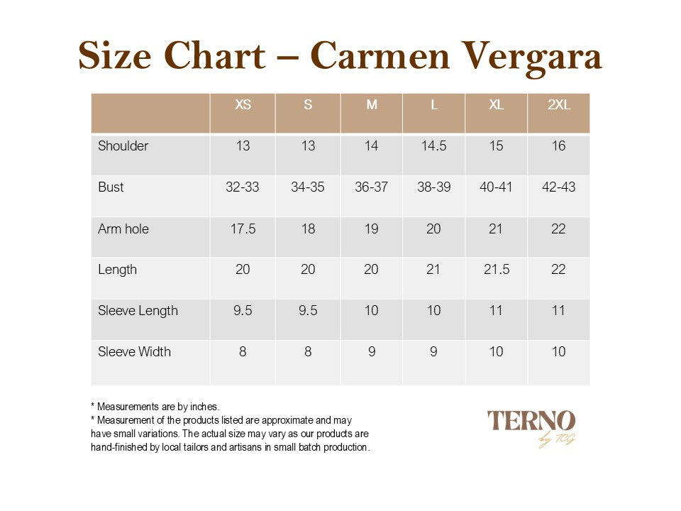 Carmen Vergara TERNO Bolero