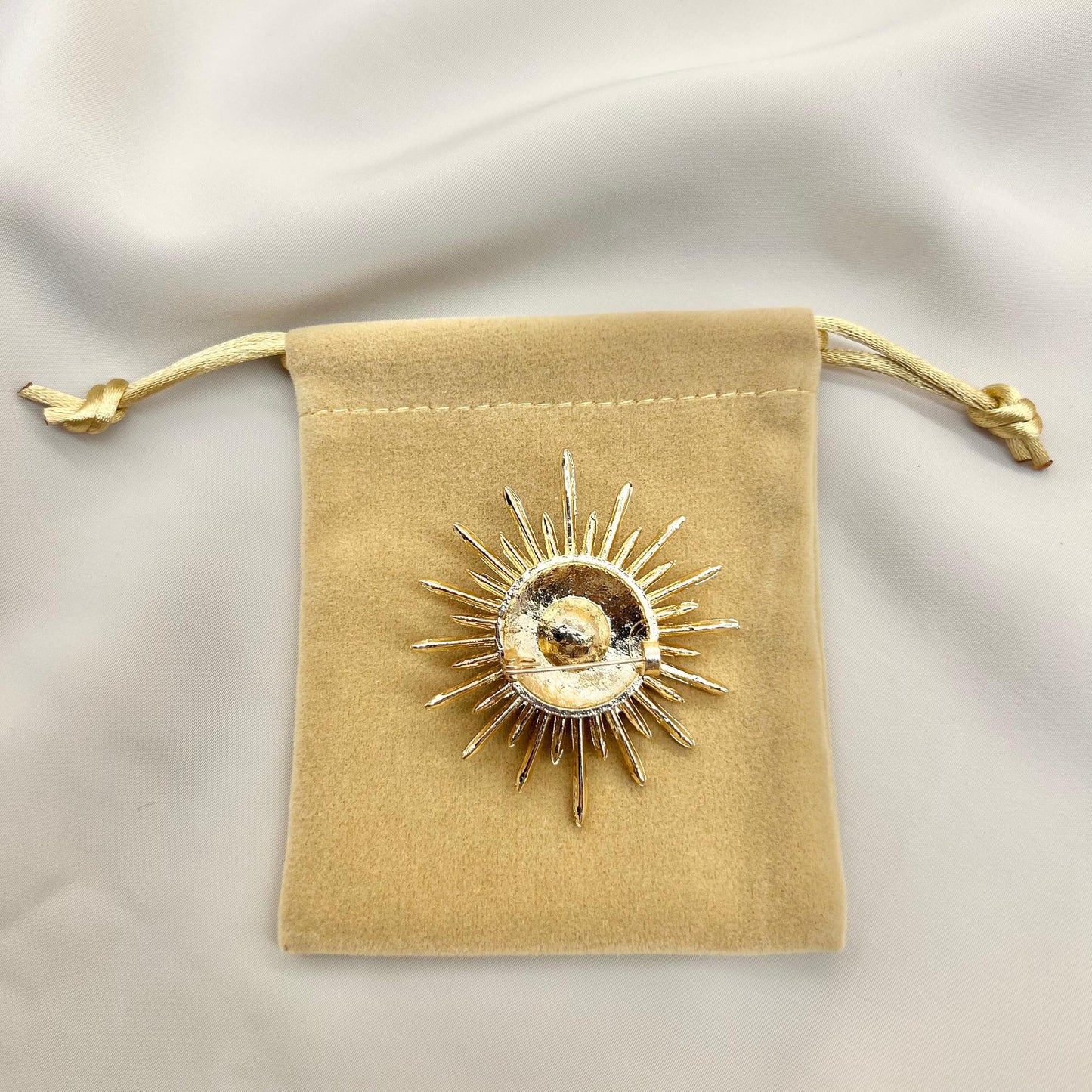 Sun Brooch - Gold