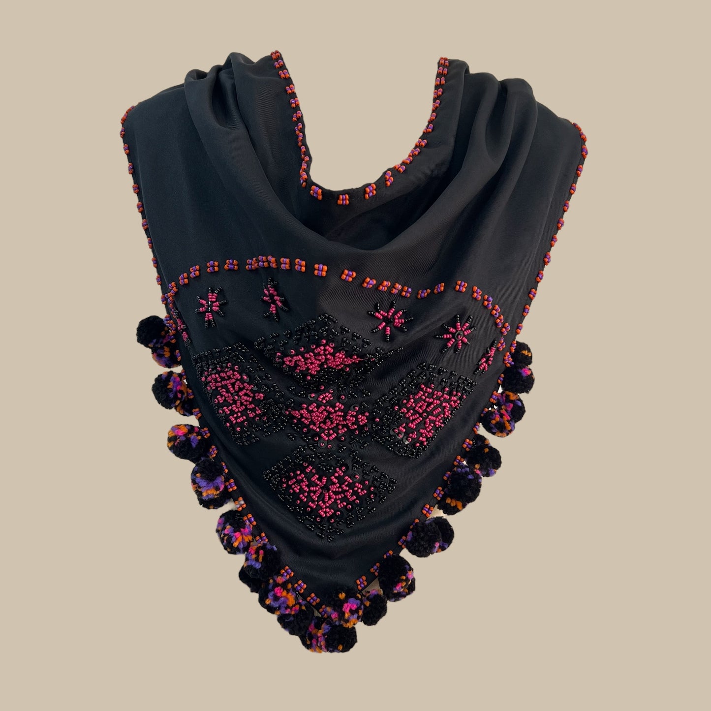 Bagobo beaded scarf