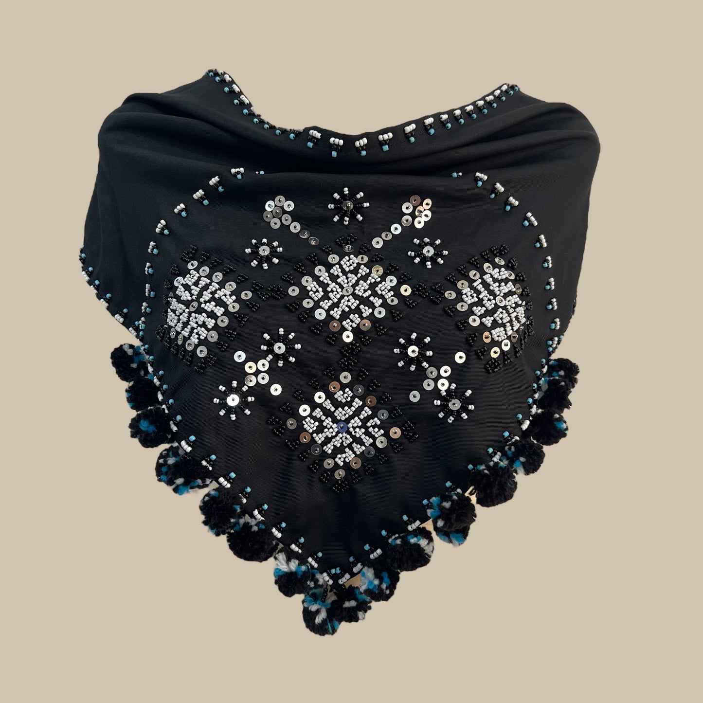 Bagobo beaded scarf