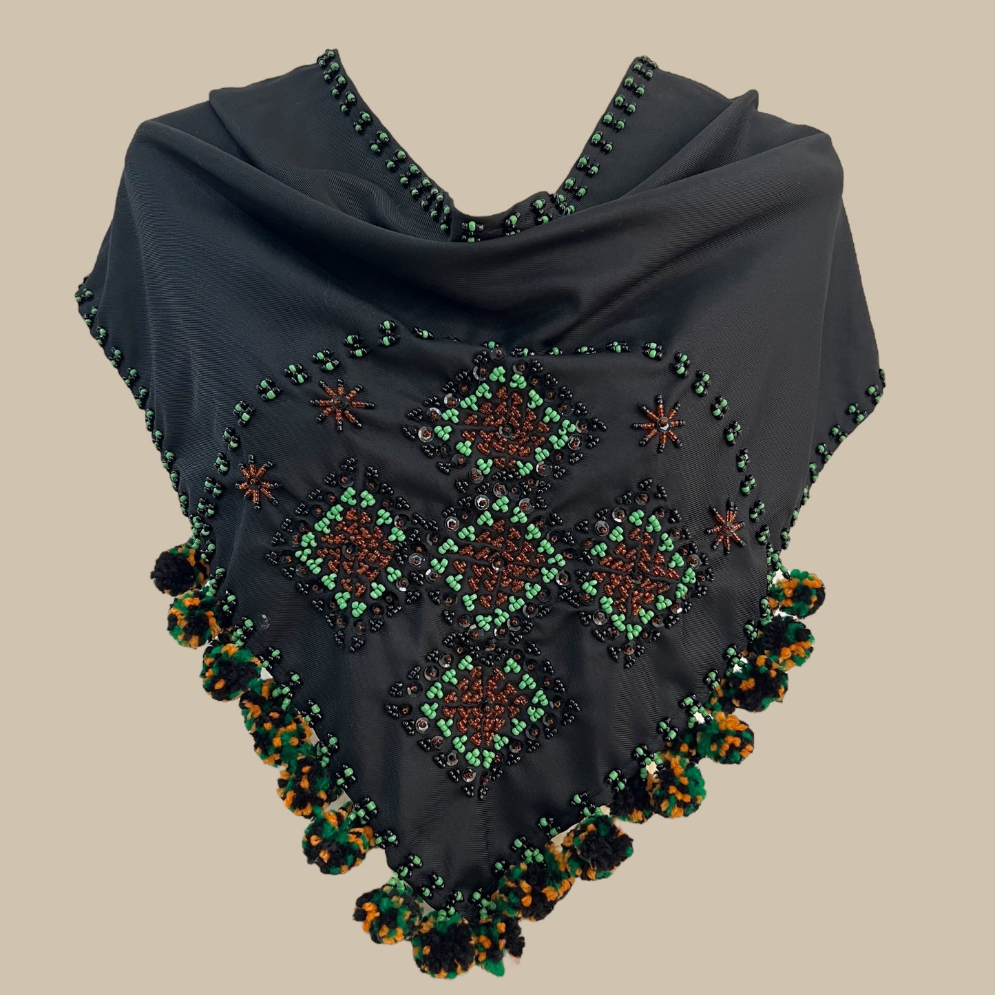 Bagobo beaded scarf