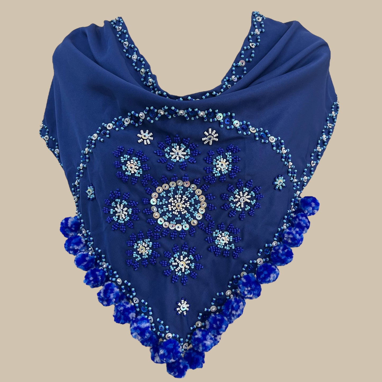 Bagobo beaded scarf