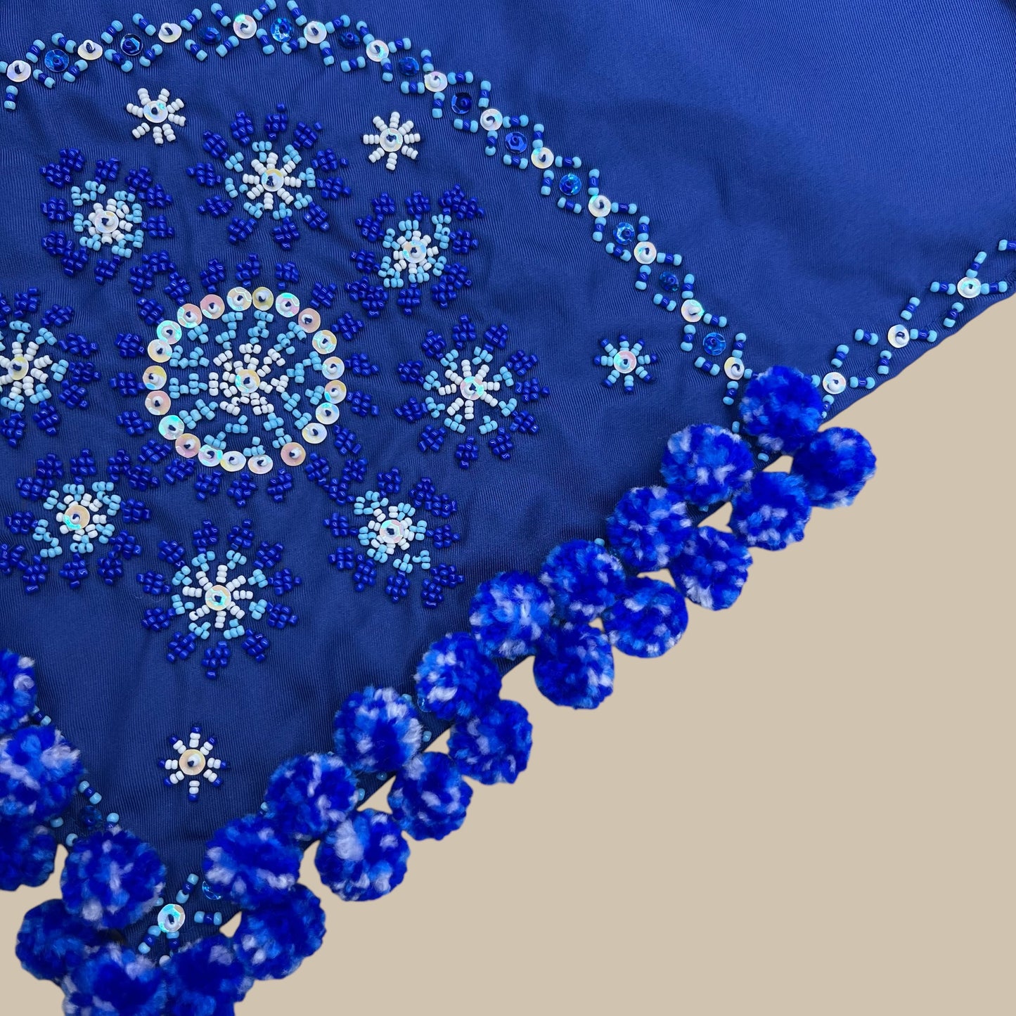 Bagobo beaded scarf