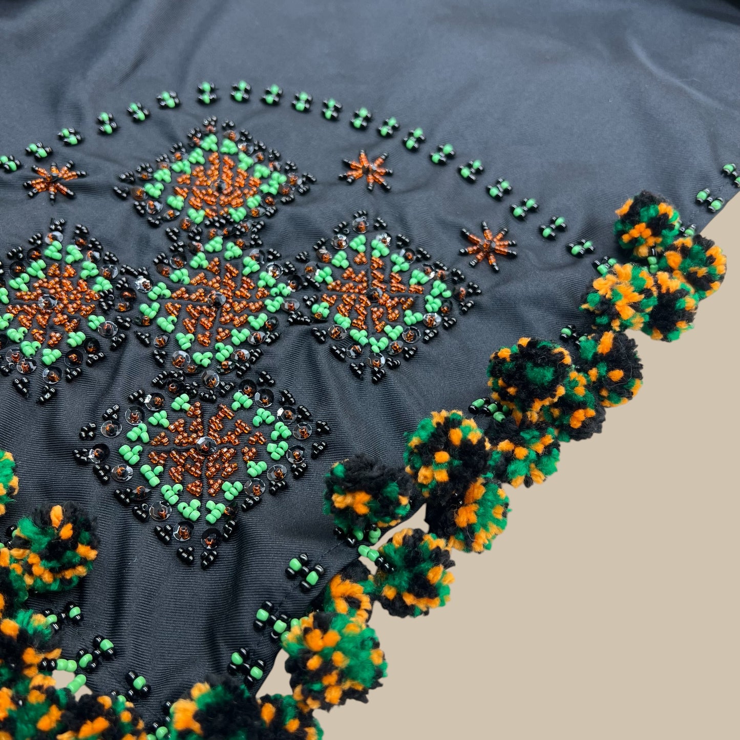 Bagobo beaded scarf