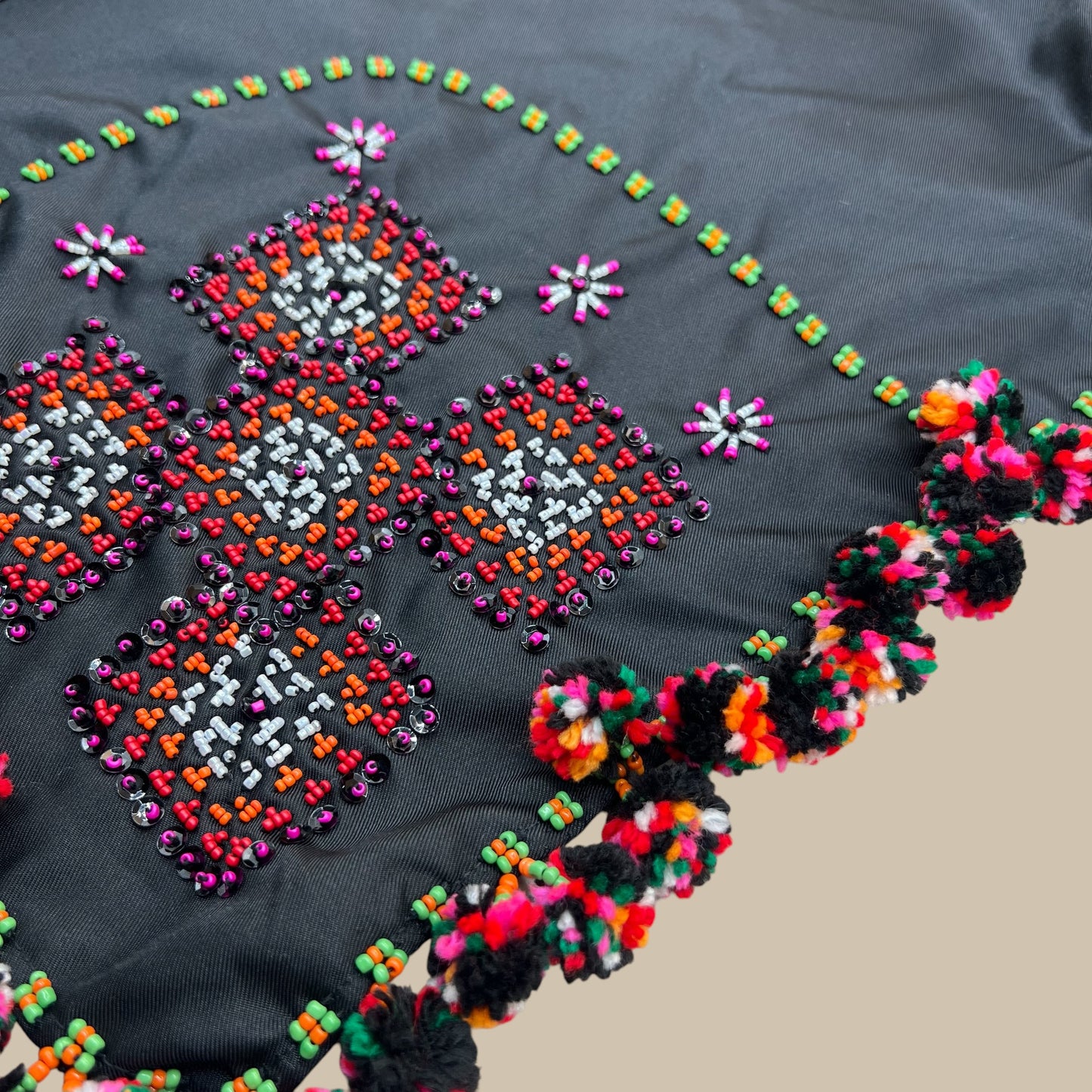 Bagobo beaded scarf