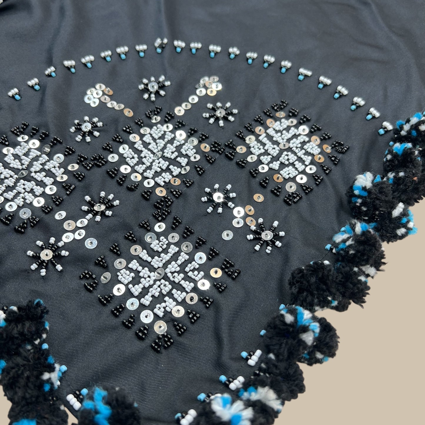 Bagobo beaded scarf