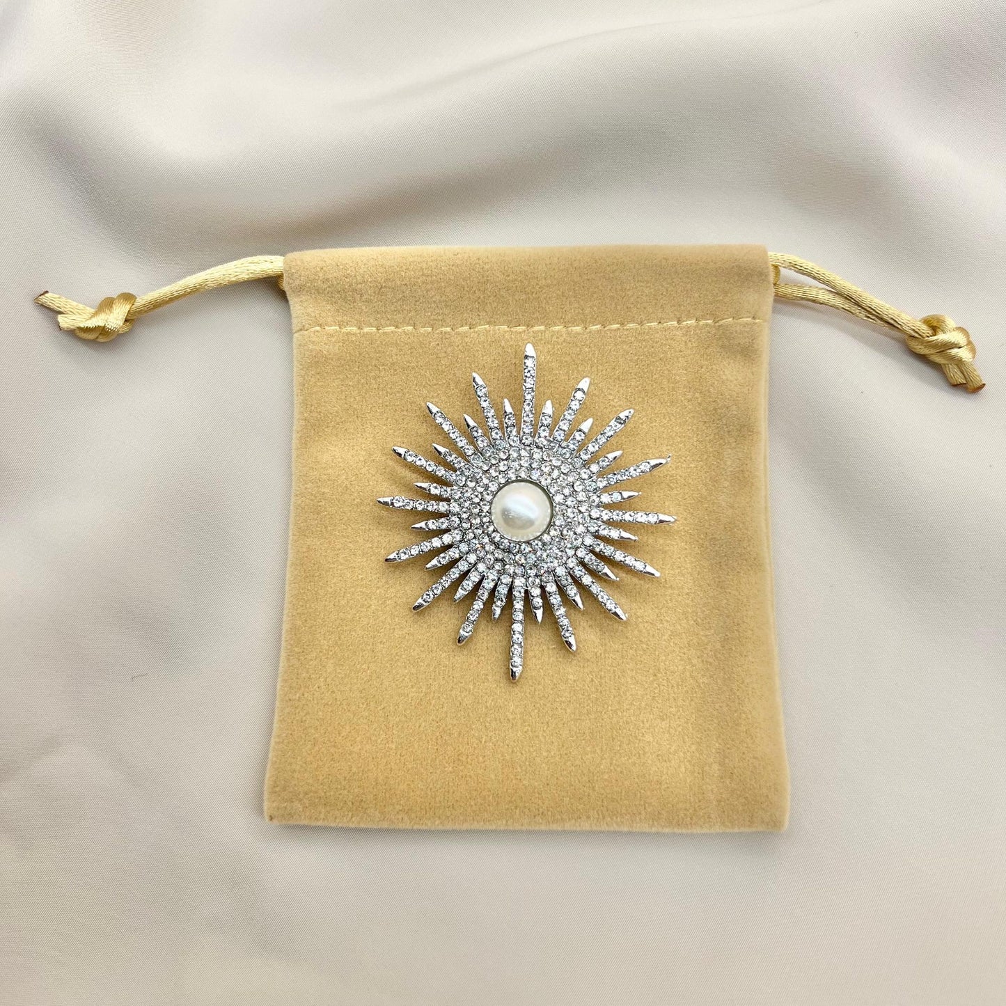 Sun Brooch - Gold