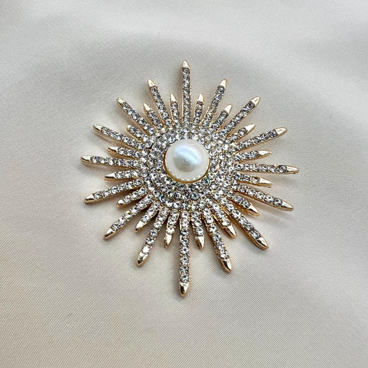 Sun Brooch - Gold