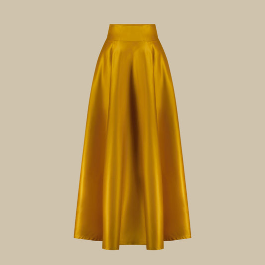 Pre-loved - Bituin Maxi Skirt Gold