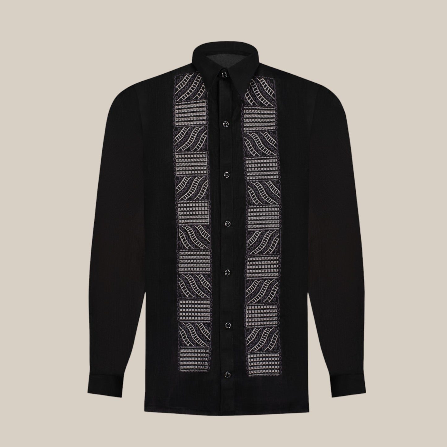 Quezon Black Cocoon Barong