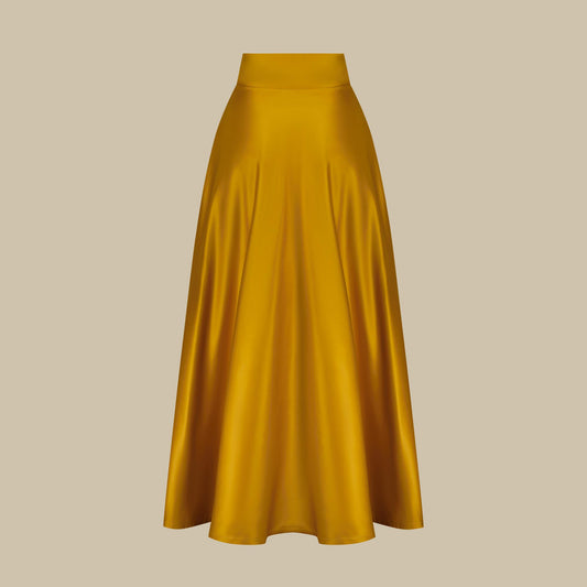 Pre-loved - Bituin Maxi Skirt Gold