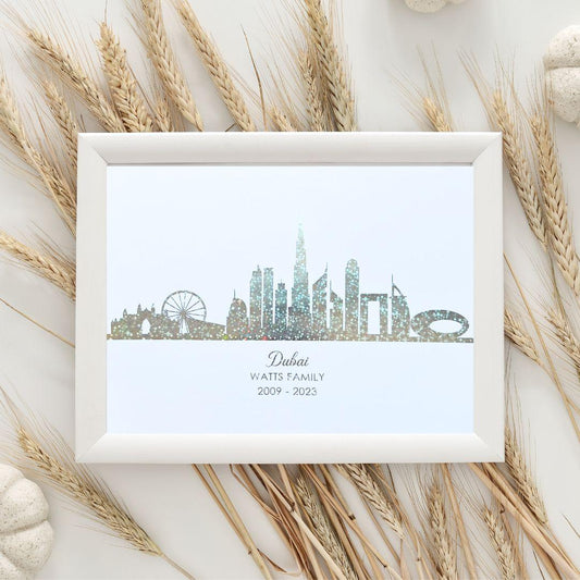 Dubai Skyline - foiled artwork