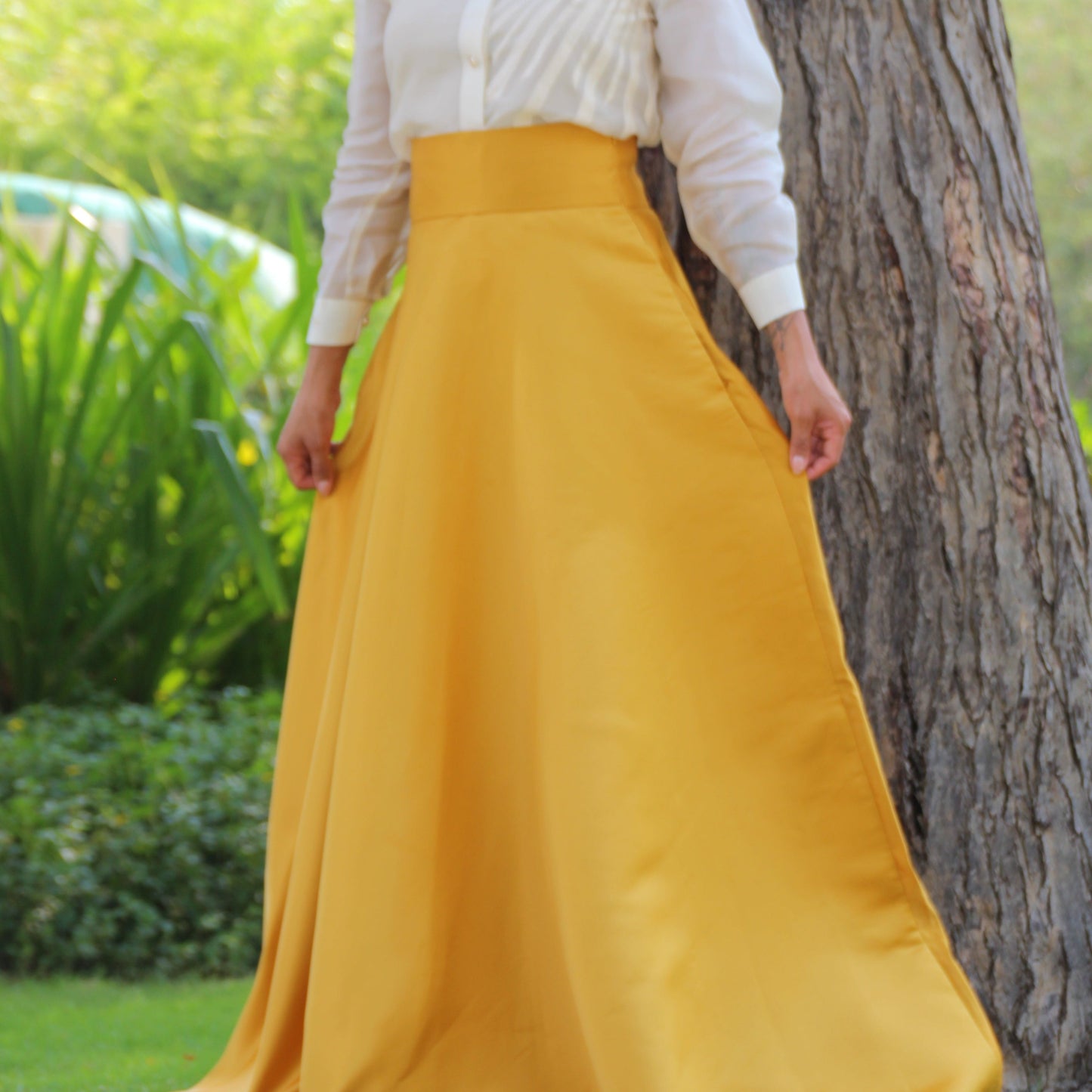 Pre-loved - Bituin Maxi Skirt Gold