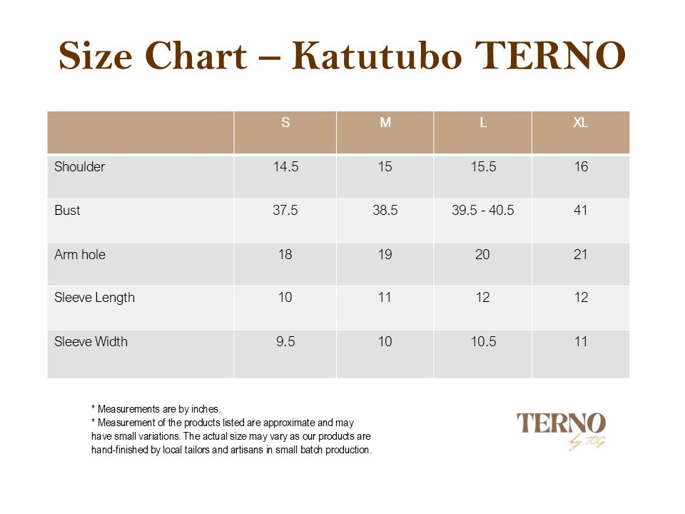 Katutubo TERNO - Maroon