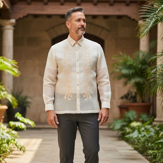 Baybayin Piña-cocoon Barong