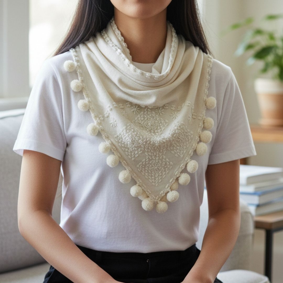 Bagobo beaded scarf