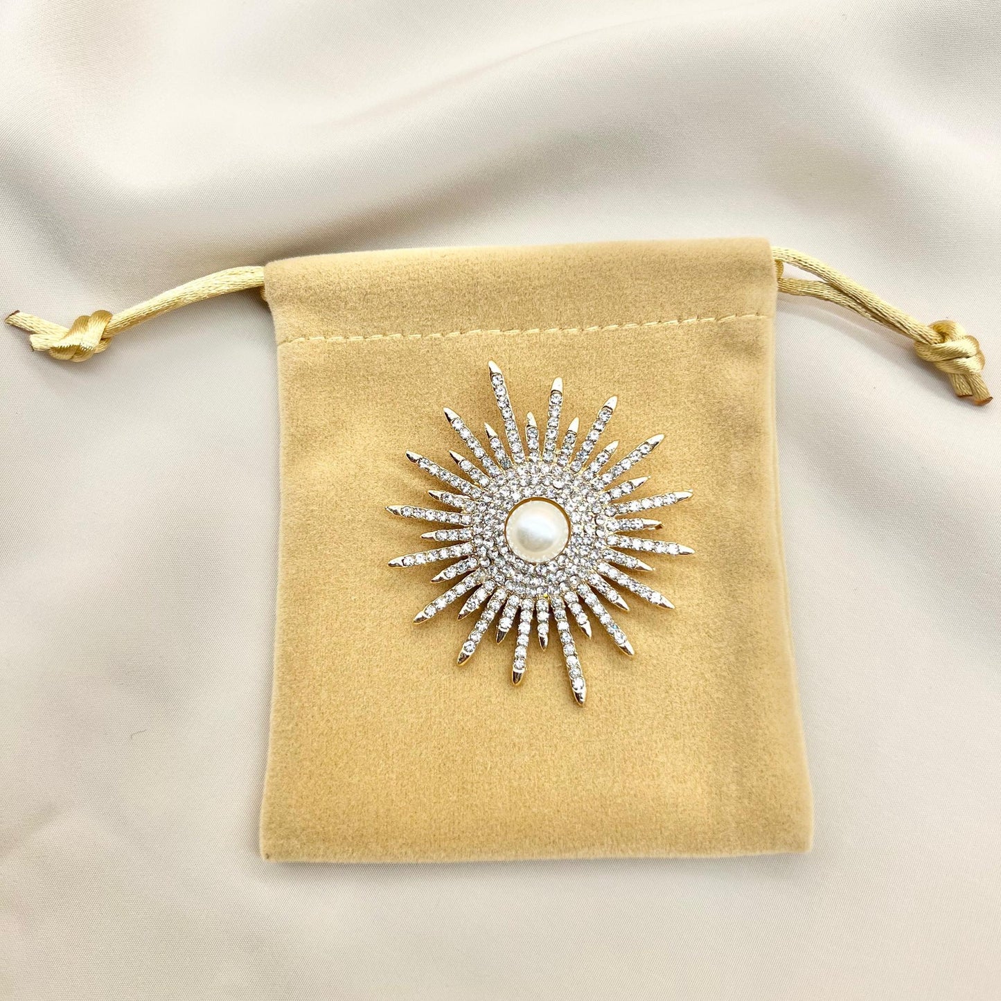 Sun Brooch - Gold